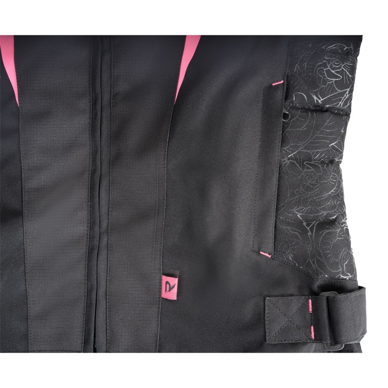 Дамско яке за мотоциклет Street Racer Rose Black and Pink