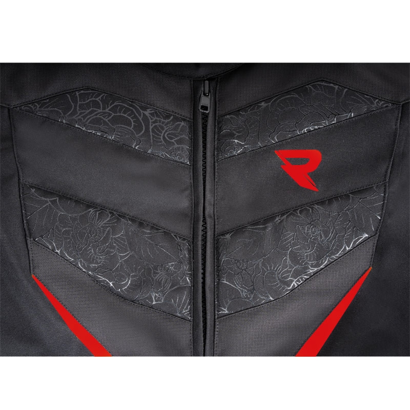 Мотоциклетно яке за жени Street Racer Rose Black and Red