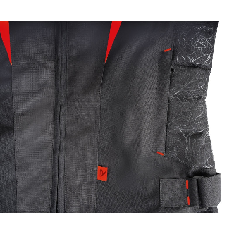 Мотоциклетно яке за жени Street Racer Rose Black and Red