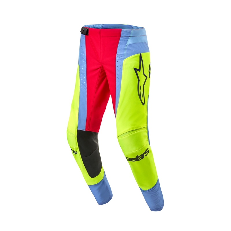 Alpinestars Techstar Ocuri Панталон за мотокрос Светлосиньо-жълто-червено