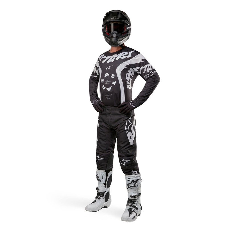Alpinestars Racer Hana панталони за мотокрос черно и бяло