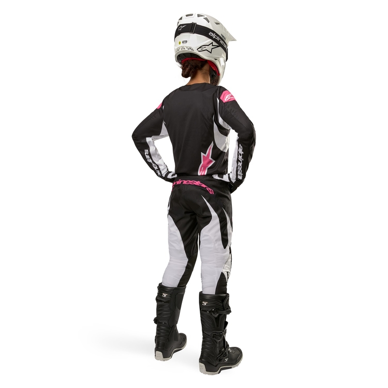 Alpinestars Stella Fluid дамски панталон за мотокрос черно-бял