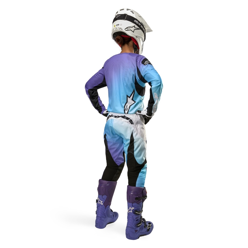 Alpinestars Stella Fluid 2024 дамски панталони за мотокрос в бяло и лилаво