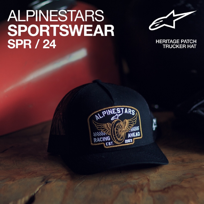 Шапка Alpinestars Heritage Patcher black-black