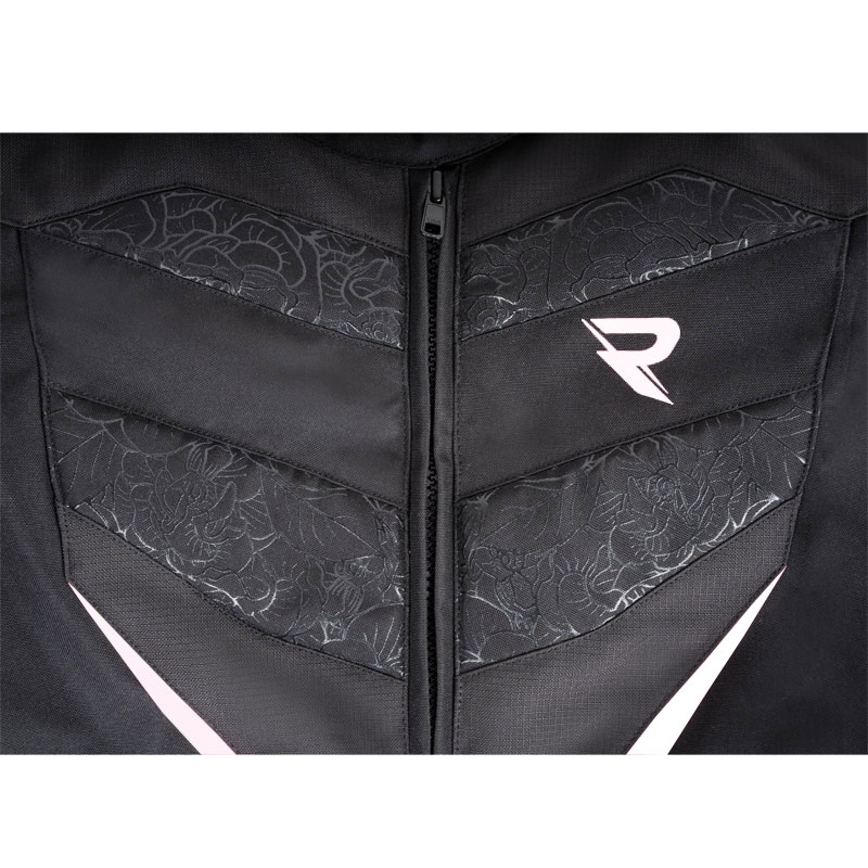 Дамско яке за мотоциклет Street Racer Rose Black and White