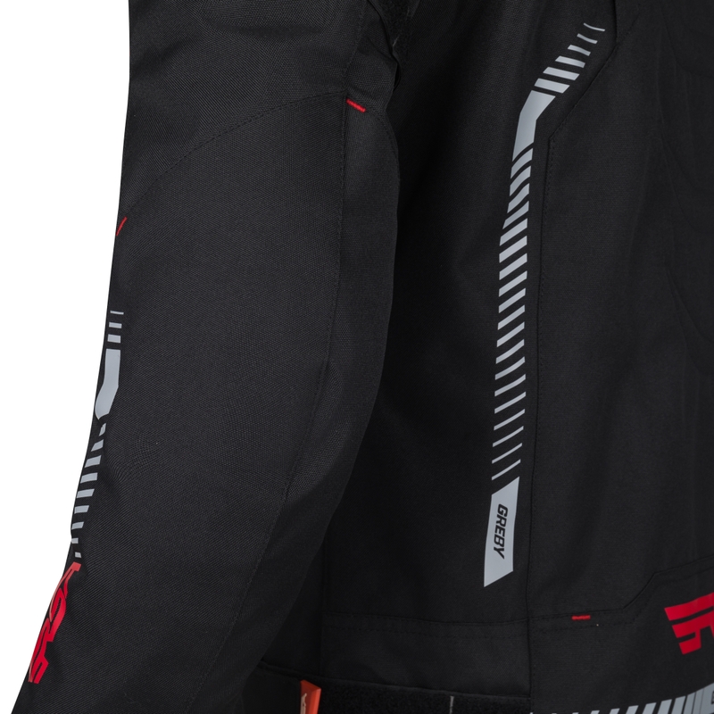 Bunda na motorku RSA Greby 2 černo-šedo-fluo žlutá výprodej