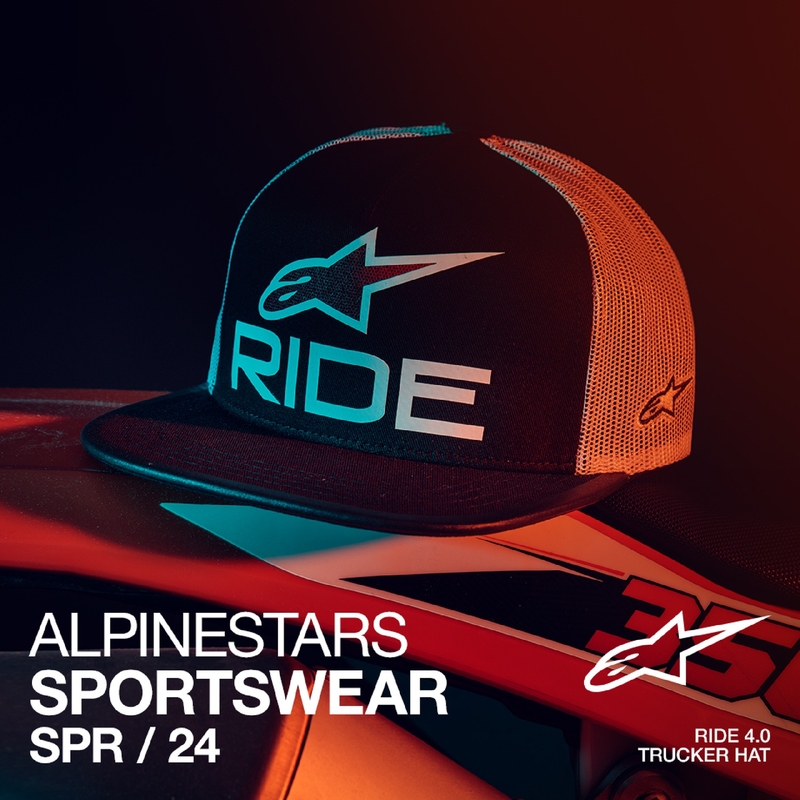 Alpinestars Ride 4.0 ER шапка черна, бяла и червена