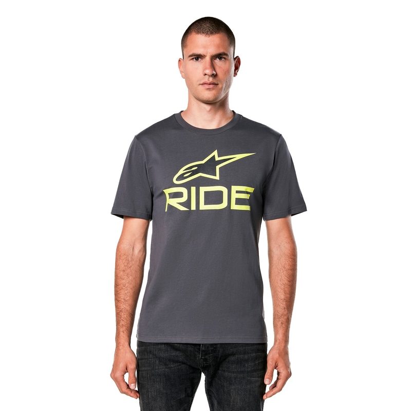 Тениска Alpinestars Ride 4.0 CSF сиво-жълто-черна