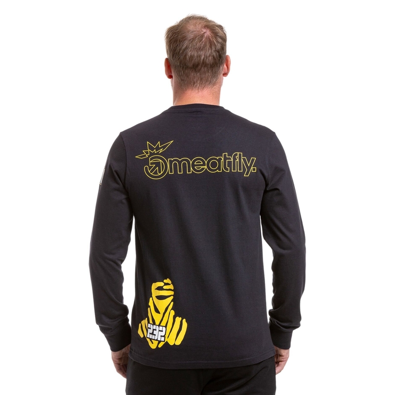 Meatfly Dakar Бедуинска тениска с дълъг ръкав черна