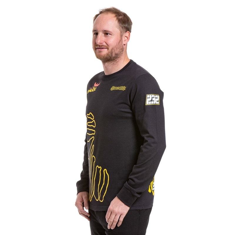 Meatfly Dakar Бедуинска тениска с дълъг ръкав черна