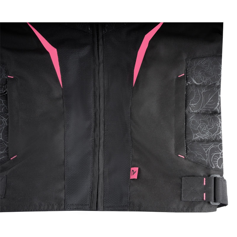 Дамско яке за мотоциклет Street Racer Rose Air Black and Pink