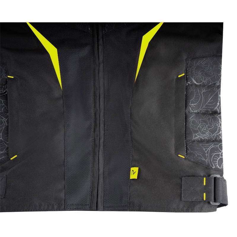 Дамско яке за мотоциклет Street Racer Rose Air black-fluo yellow