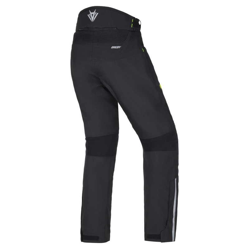 Дамски панталон за мотоциклет RSA Greby 2 black-fluo yellow