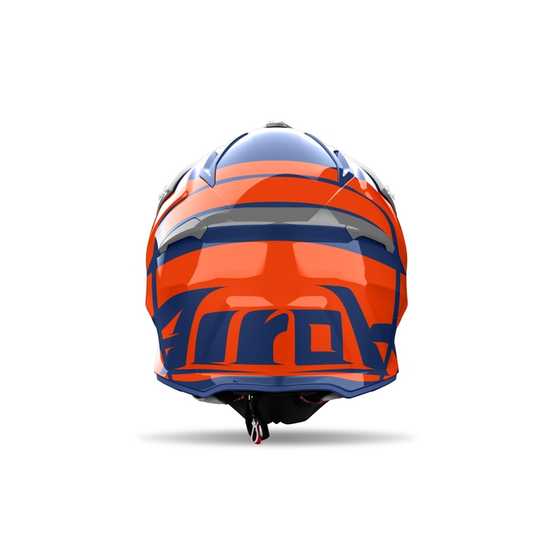 Каска за мотокрос Airoh Aviator Ace 2 Engine, лъскаво синя