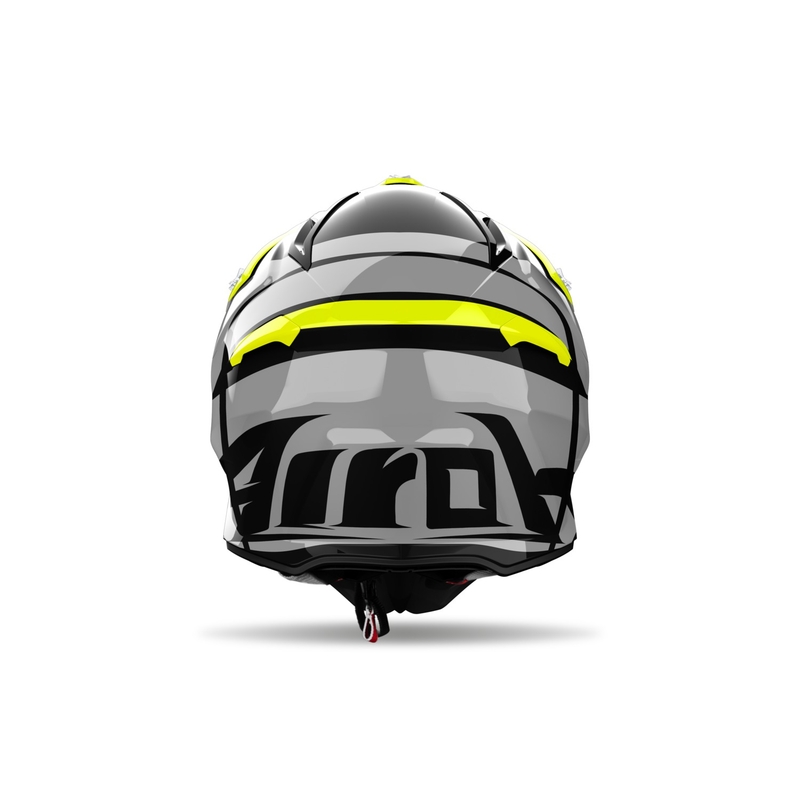 Каска за мотокрос Airoh Aviator Ace 2 Engine, лъскаво жълта