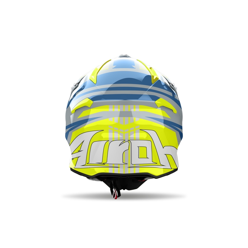 Каска за мотокрос Airoh Aviator Ace 2 Proud, лъскаво жълта
