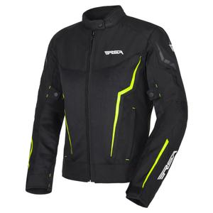 Мотоциклетно яке RSA Bolt Black-White-Fluo Yellow за жени