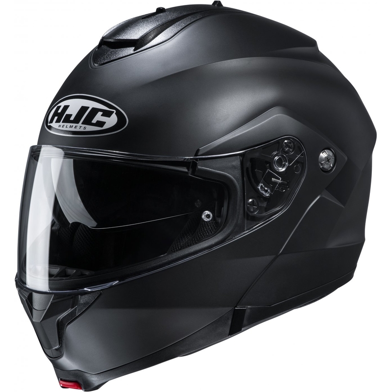 Мото каска HJC C91N, с отваряща се дръжка, черна, плътна