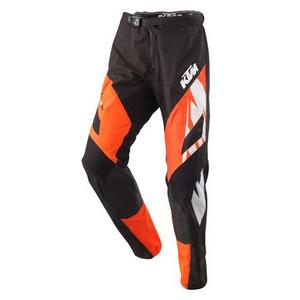 KTM Pounce Панталони за мотокрос черно-оранжево-бяло