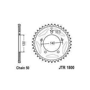 Řetězová rozeta JT 42 zubů, 530