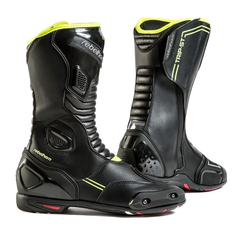 Boty na motorku Rebelhorn Trip ST CE černo-fluo žluté výprodej