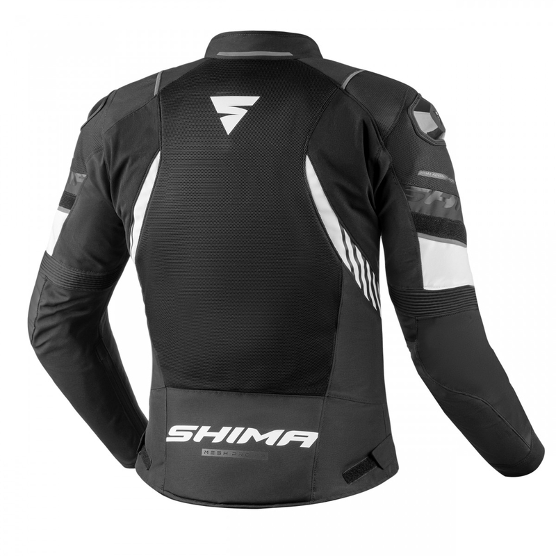 Мотоциклетно яке Shima MESHPRO 2.0 черно и бяло