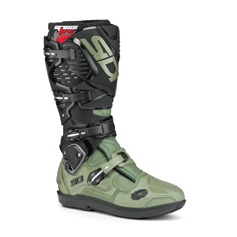 Мотоциклетни ботуши SIDI CROSSFIRE 3 SRS зелено - черни