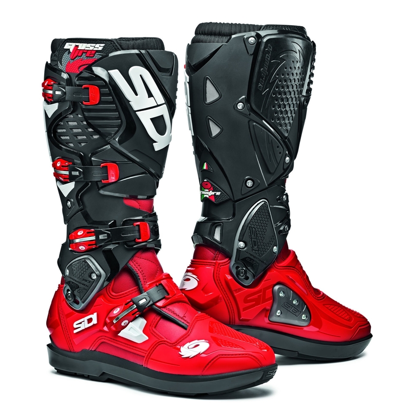 Ботуши за мотоциклет SIDI CROSSFIRE 3 SRS червени и черни