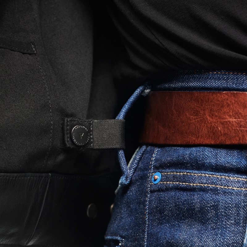 Кожено мотоциклетно яке Rebelhorn Hunter II черно