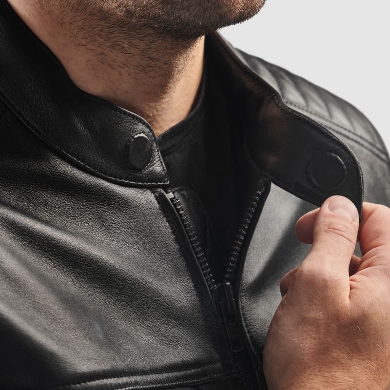 Кожено мотоциклетно яке Rebelhorn Hunter II черно