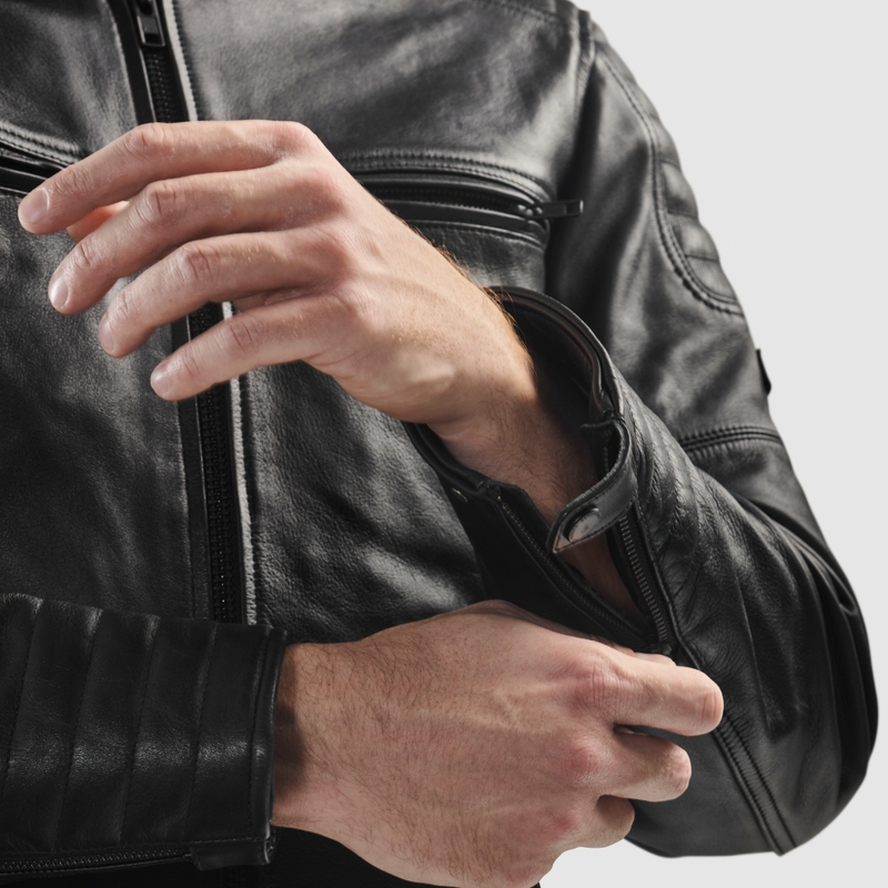 Кожено мотоциклетно яке Rebelhorn Hunter II черно