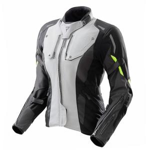 Мотоциклетно яке Rebelhorn Hiker IV Black-Gray-Fluo Yellow за жени