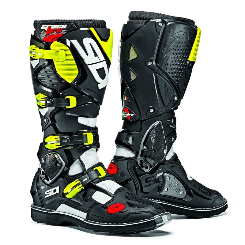 Мотоциклетни ботуши SIDI CROSSFIRE 3 white-black-fluo yellow
