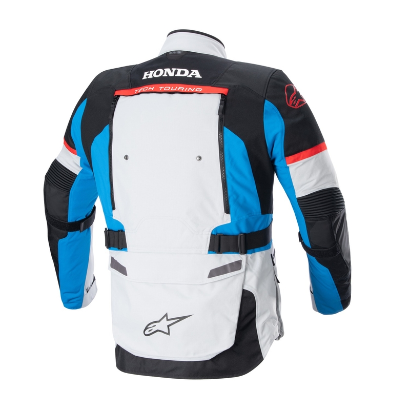 Мотоциклетно яке Alpinestars Bogota PRO Drystar Honda, светло сиво-флуоресцентно червено-синьо-черно