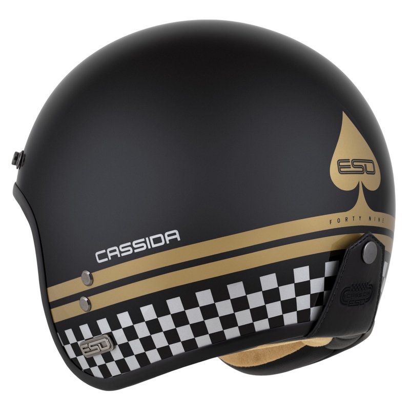 Отворена каска Cassida Eso Forty Nine black pearl-gold-grey