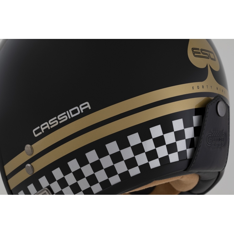 Отворена каска Cassida Eso Forty Nine black pearl-gold-grey