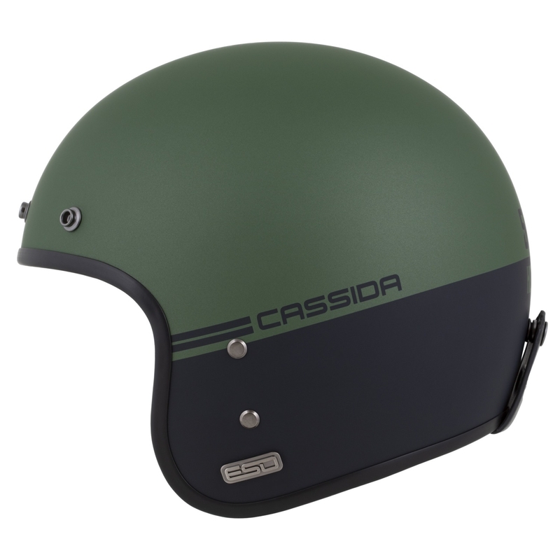 Отворена каска Cassida Ace Super Hooligan black matte-metallic green