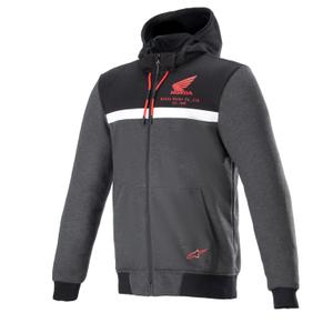 Alpinestars Chrome Street Hoodie Honda Мотоциклетно яке 2024 black-grey-red