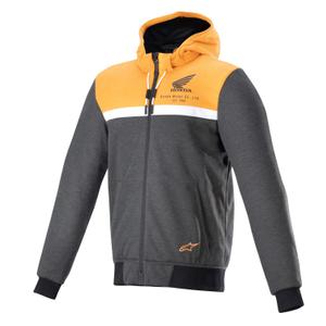 Alpinestars Chrome Street Hoodie Honda Мотоциклетно яке 2024 black-grey-orange