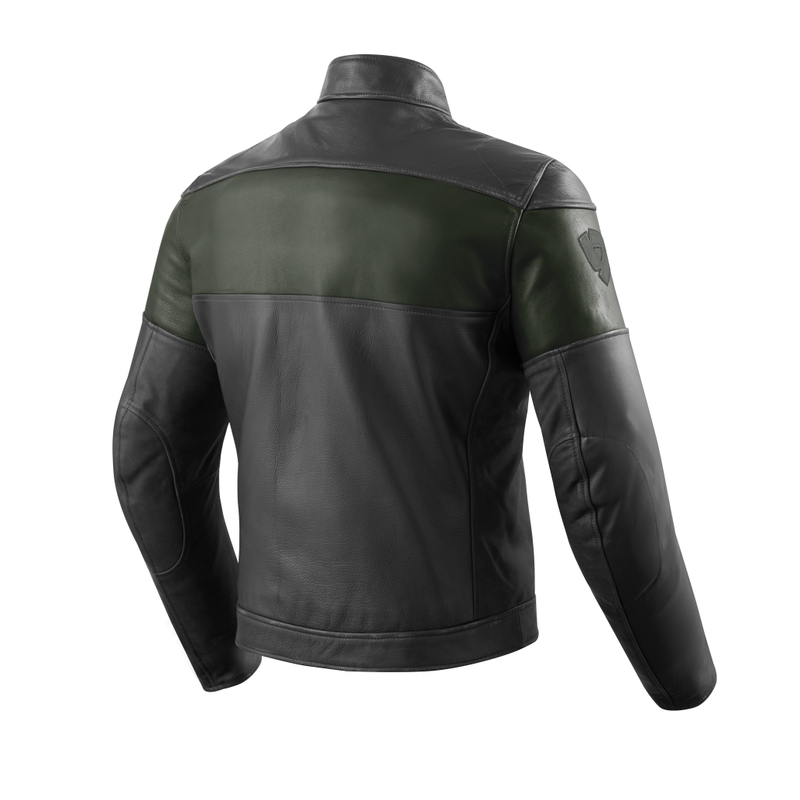 Bunda na motorku Revit Nova Vintage černo-tmavě zelená