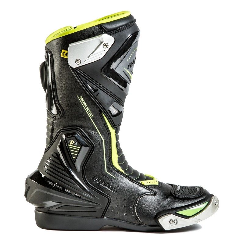 Boty na motorku Rebelhorn Piston II CE černo-fluo žluté výprodej