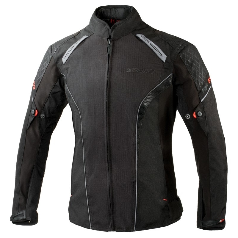 Dámská bunda na motorku Ozone Edge Evo Lady - černá