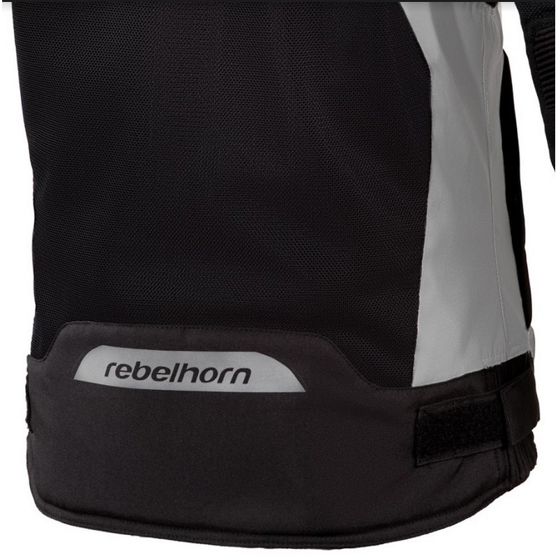 Dámská moto bunda Rebelhorn Hiflow III stříbrno-černá výprodej