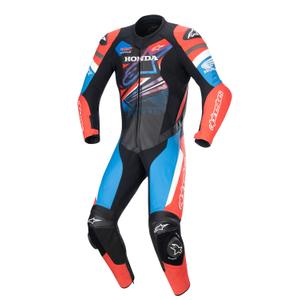 Alpinestars GP Force Honda Мотоциклетна гащеризонна колекция 2024 black-red-fluo-white