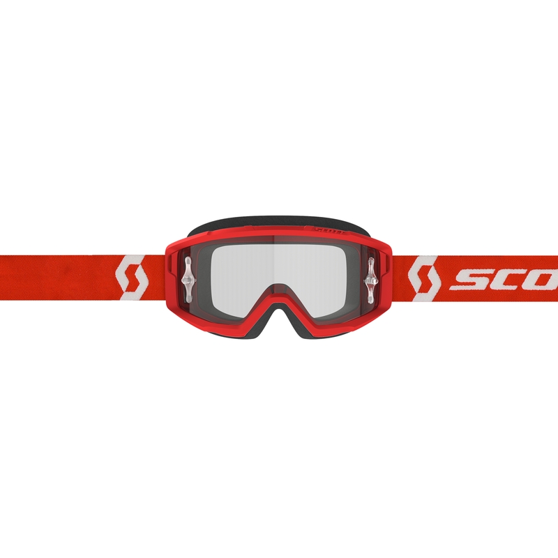 Очила за мотокрос SCOTT PRIMAL CLEAR червено и бяло