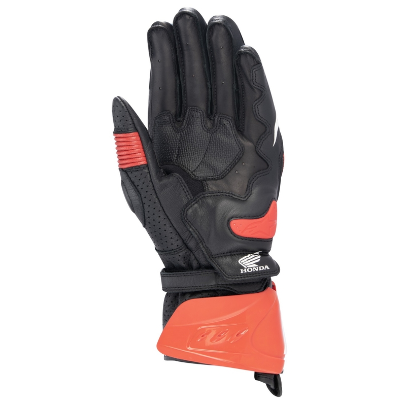 Ръкавици за мотоциклет Alpinestars GP PRO R 3 Honda черно-червено флуоресцентно-синьо-бело
