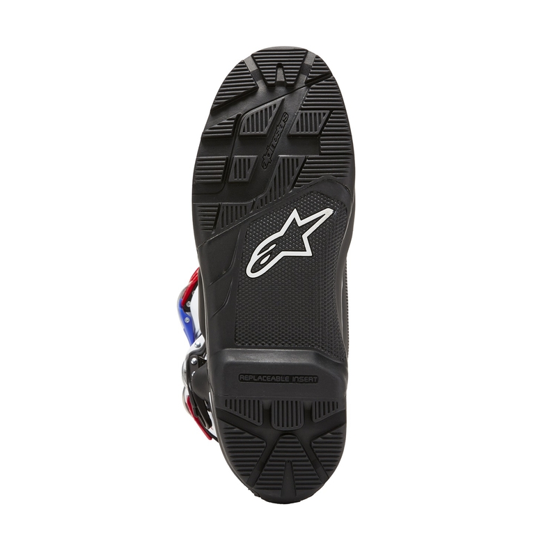 Мотоциклетни ботуши Alpinestars Tech 7 Enduro Drystar Honda, черно-синьо-бяло-червено