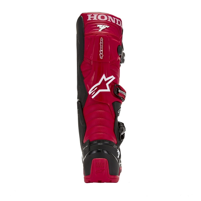 Мотоциклетни ботуши Alpinestars Tech 7 Enduro Drystar Honda, черно-червени