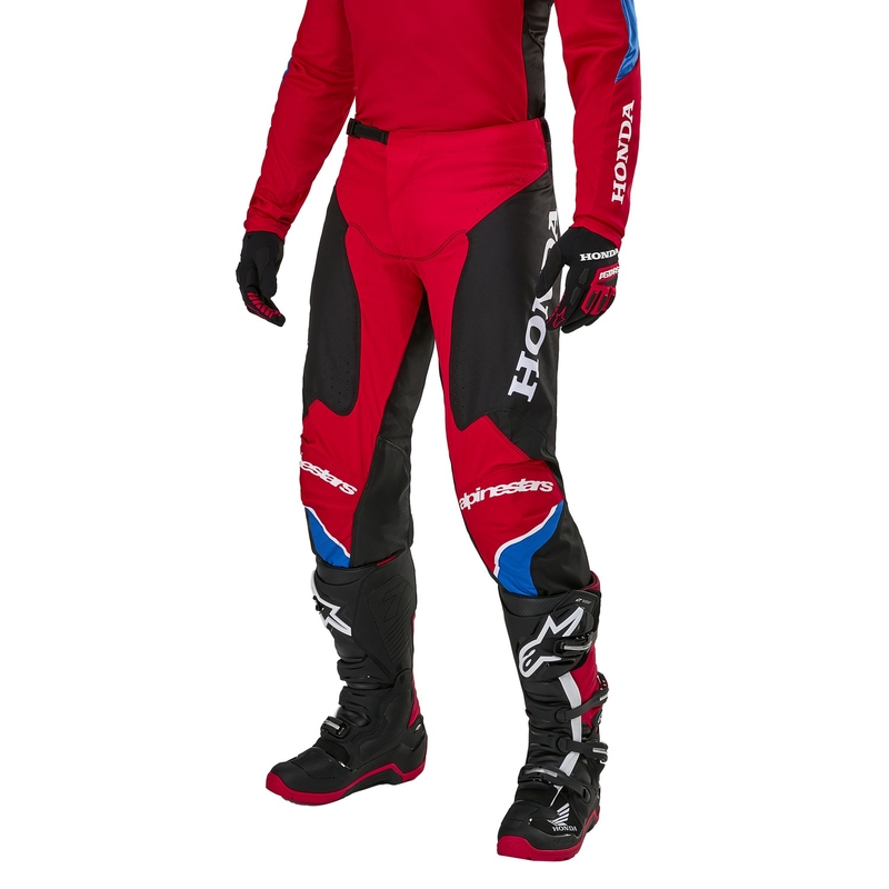 Alpinestars Racer Iconic Honda Motocross Pants Колекция червено-черно-синьо-бяло