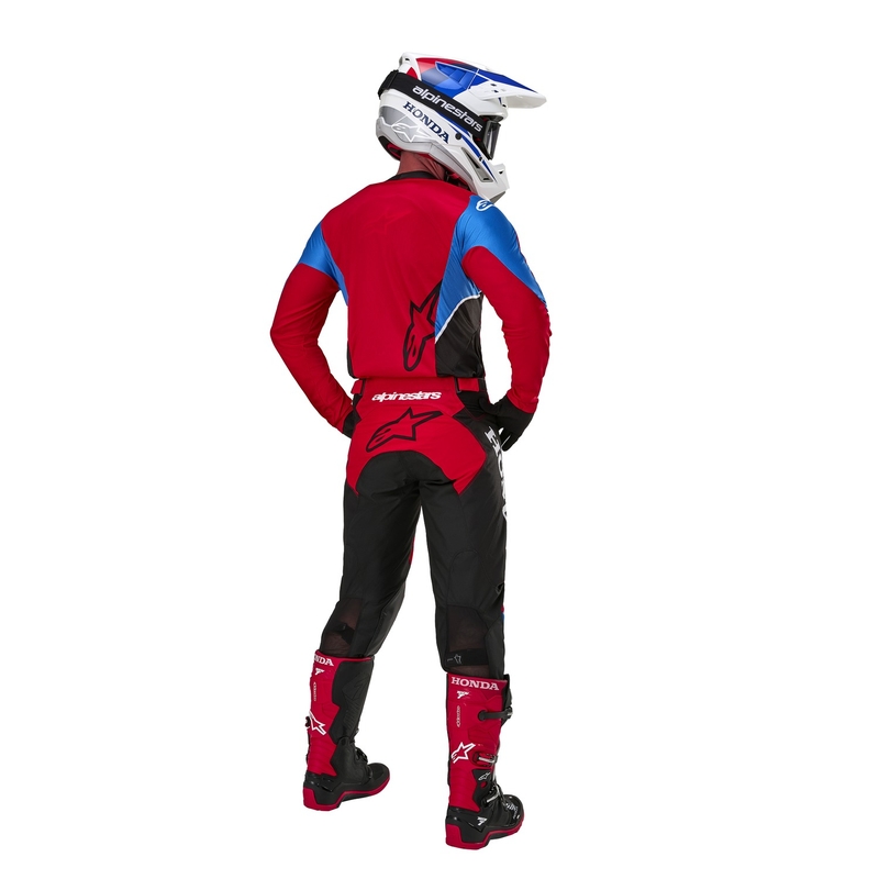 Alpinestars Racer Iconic Honda Motocross Pants Колекция червено-черно-синьо-бяло